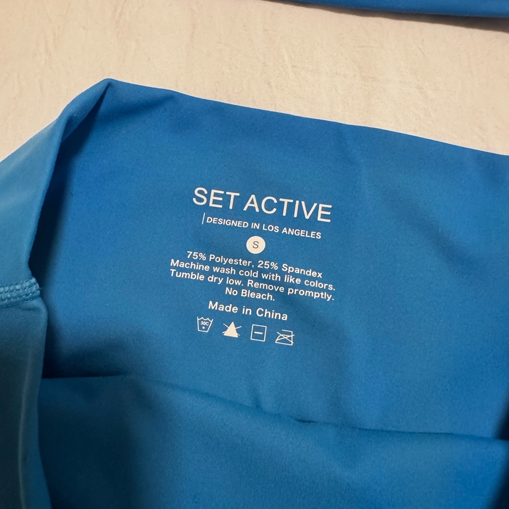 Set Active Blue Performance Two-Piece Activewear … - image 4